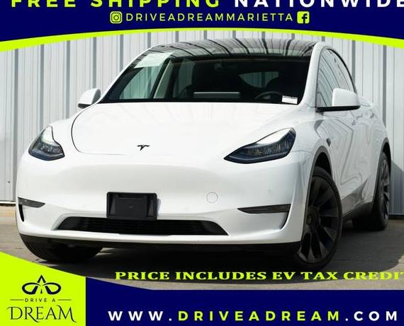 TESLA MODEL Y 2020 5YJYGDEE1LF043603 image